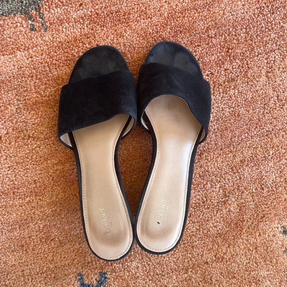 Botkier Carlie Block Heel Slides, Black, 8 - Picture 1 of 5